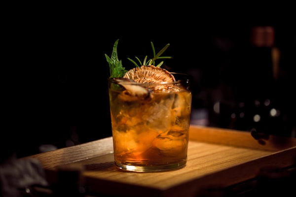 Craft cocktails at the bar